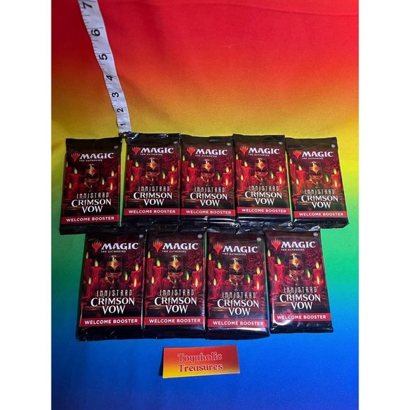 Card Game Magic: The Gathering Prerelease Kit: Mtg Innistrad Crimson Vow - 6 Packs, Promos, Dice